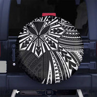Hawaii And Philippines Spare Tire Cover Kanaka Maoli With Tribal Sun Together Black LT05 - Polynesian Pride