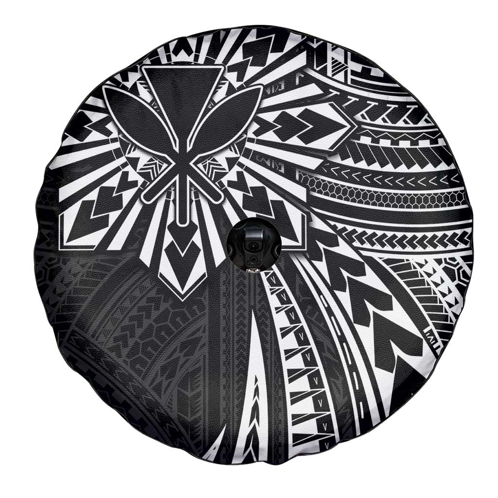 Hawaii And Philippines Spare Tire Cover Kanaka Maoli With Tribal Sun Together Black LT05 - Polynesian Pride
