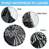 Hawaii And Philippines Spare Tire Cover Kanaka Maoli With Tribal Sun Together Black LT05 - Polynesian Pride
