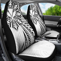 Hawaii And Philippines Car Seat Cover Kanaka Maoli With Tribal Sun Together White LT05 - Polynesian Pride