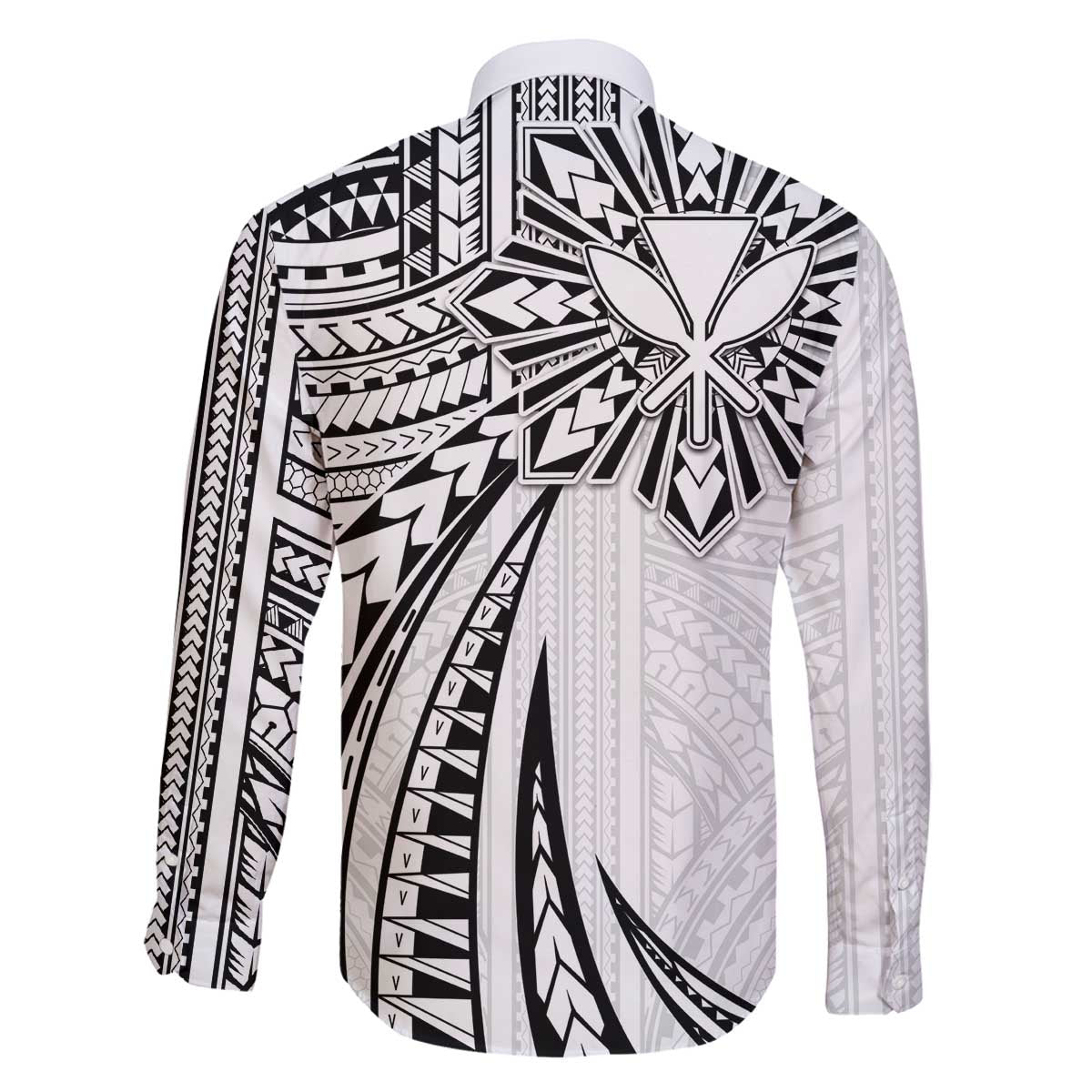 Hawaii And Philippines Family Matching Off The Shoulder Long Sleeve Dress and Hawaiian Shirt Kanaka Maoli With Tribal Sun Together White LT05 - Polynesian Pride