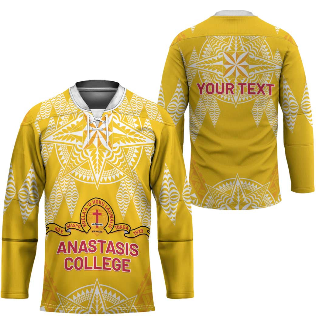 Personalised Anastasis College Hockey Jersey Tonga Ngatu Pattern - Polynesian Pride