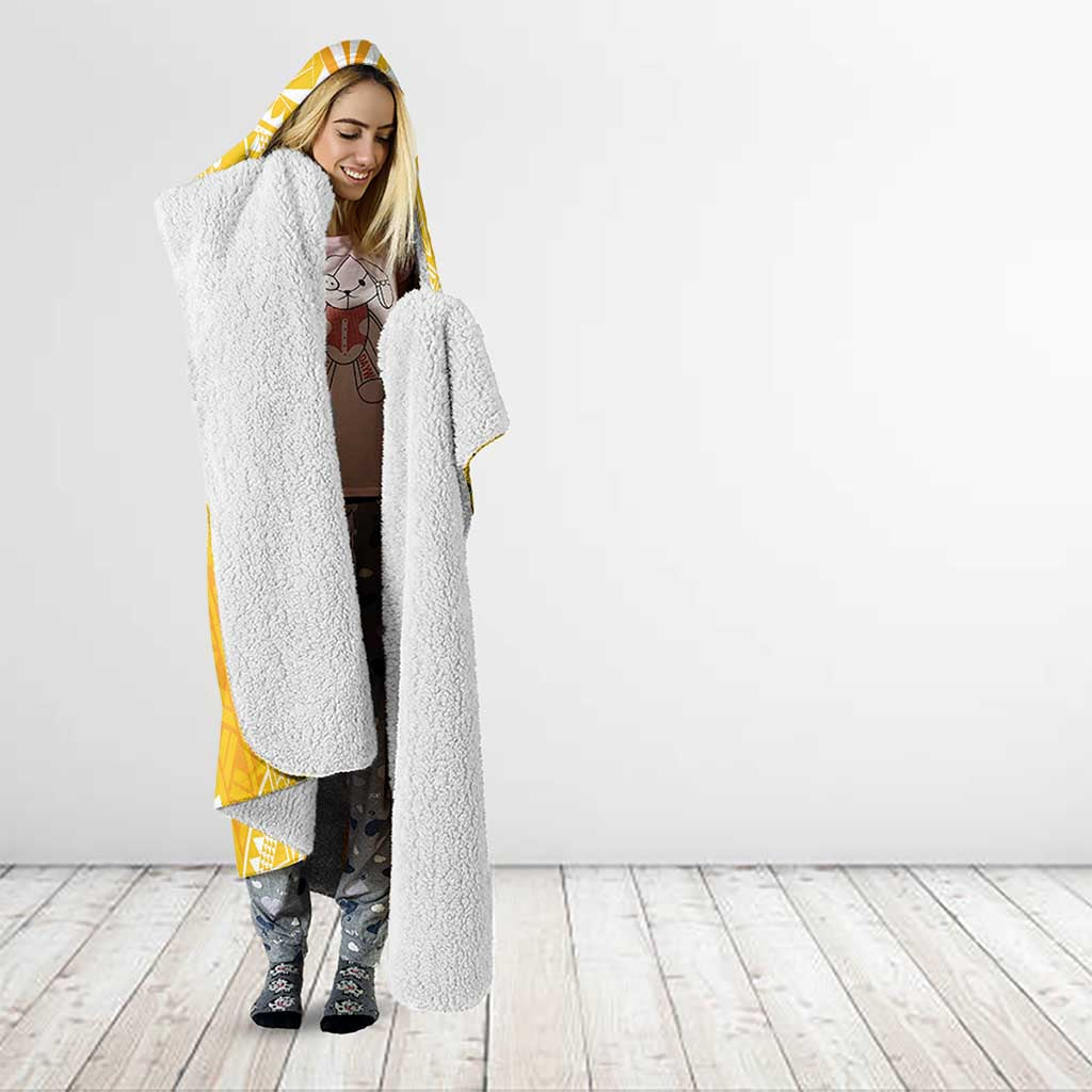 Anastasis College Hooded Blanket Tonga Ngatu Pattern - Polynesian Pride