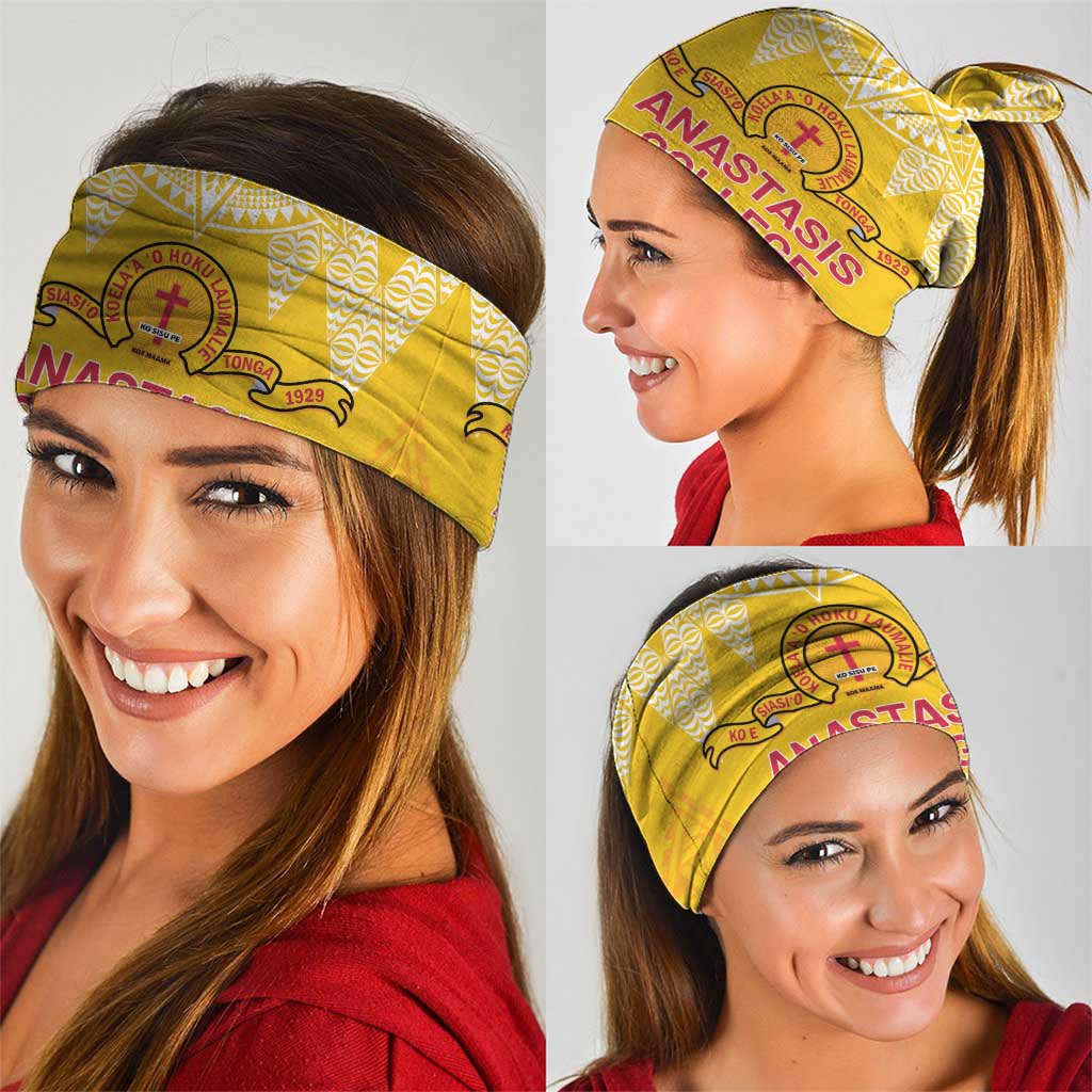 Anastasis College Neck Gaiter Tonga Ngatu Pattern - Polynesian Pride
