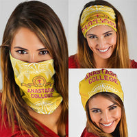 Anastasis College Neck Gaiter Tonga Ngatu Pattern - Polynesian Pride