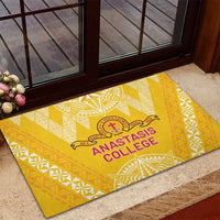 Anastasis College Rubber Doormat Tonga Ngatu Pattern - Polynesian Pride