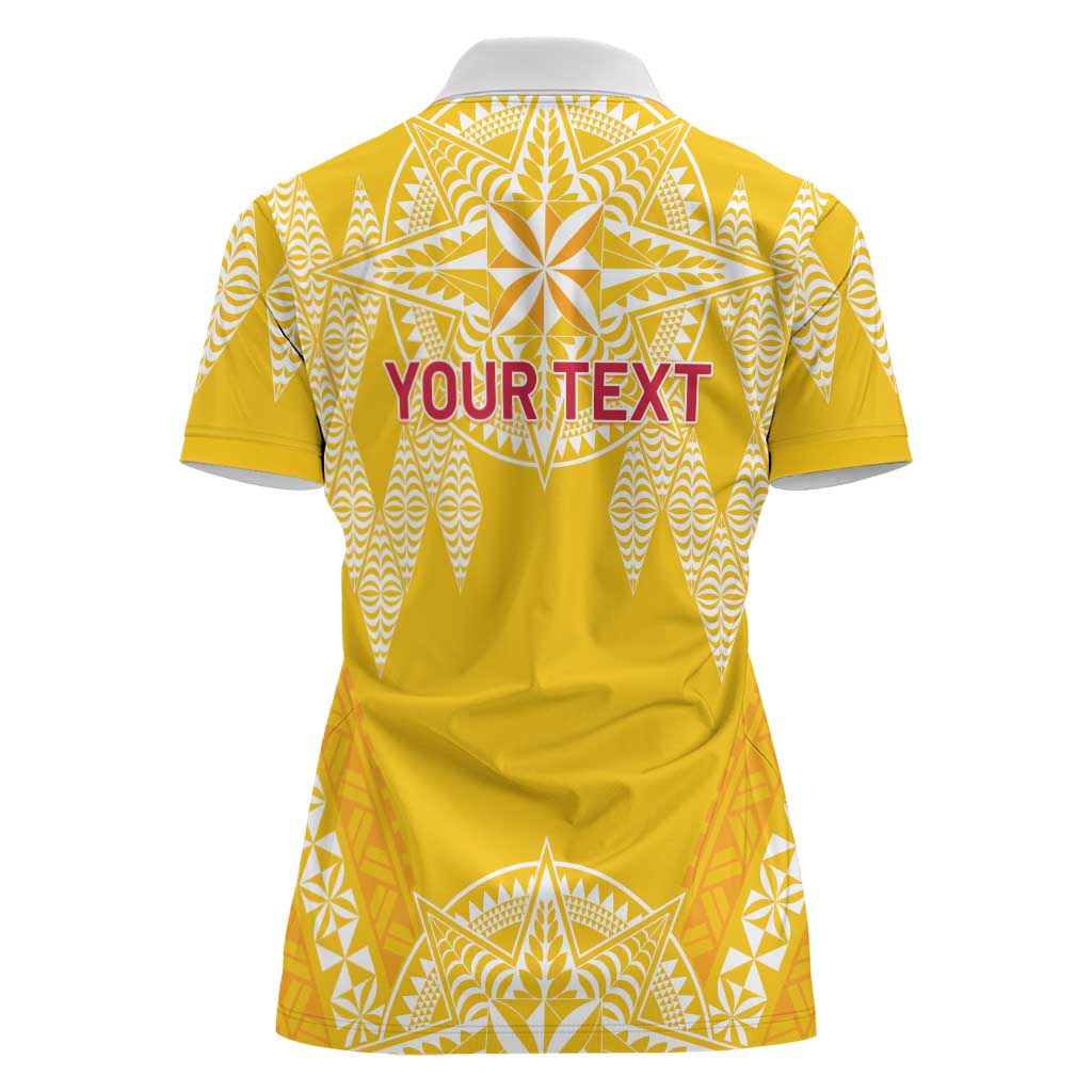 Personalised Anastasis College Women Polo Shirt Tonga Ngatu Pattern - Polynesian Pride