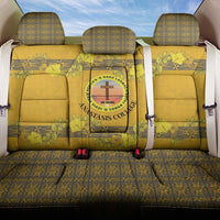 Tonga Anastasis College Back Car Seat Cover Tongan Ngatu Kupesi Pattern LT05 One Size Yellow - Polynesian Pride