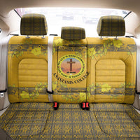 Tonga Anastasis College Back Car Seat Cover Tongan Ngatu Kupesi Pattern LT05 - Polynesian Pride