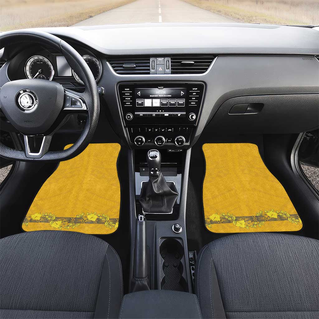 Tonga Anastasis College Car Mats Tongan Ngatu Kupesi Pattern - Polynesian Pride