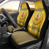 Tonga Anastasis College Car Seat Cover Tongan Ngatu Kupesi Pattern LT05 - Polynesian Pride