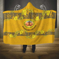 Tonga Anastasis College Hooded Blanket Tongan Ngatu Kupesi Pattern - Polynesian Pride
