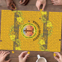 Tonga Anastasis College Puzzle Tongan Ngatu Kupesi Pattern - Polynesian Pride