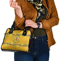 Tonga Anastasis College Shoulder Handbag Tongan Ngatu Kupesi Pattern - Polynesian Pride