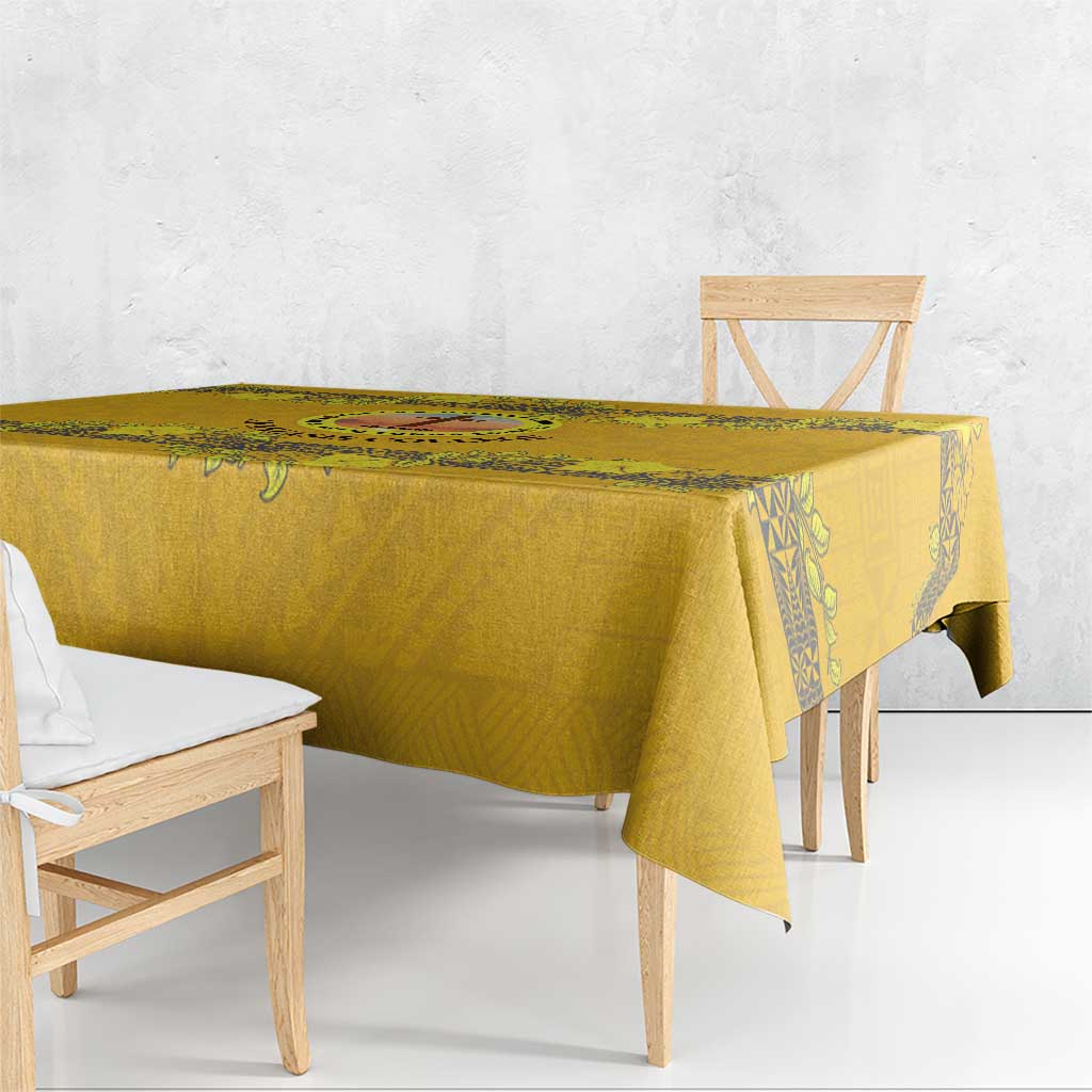 Tonga Anastasis College Tablecloth Tongan Ngatu Kupesi Pattern - Polynesian Pride