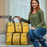 Tonga Anastasis College Travel Bag Tongan Ngatu Kupesi Pattern LT05 - Polynesian Pride