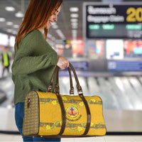 Tonga Anastasis College Travel Bag Tongan Ngatu Kupesi Pattern LT05 - Polynesian Pride