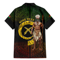 Personalised Vanuatu Custom Chiefs Day Family Matching Mermaid Dress and Hawaiian Shirt Pig Tusk Simple Style LT05 - Polynesian Pride