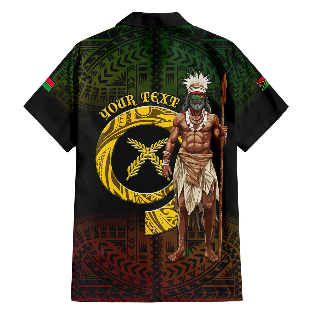 Personalised Vanuatu Custom Chiefs Day Family Matching Off Shoulder Maxi Dress and Hawaiian Shirt Pig Tusk Simple Style LT05 - Polynesian Pride