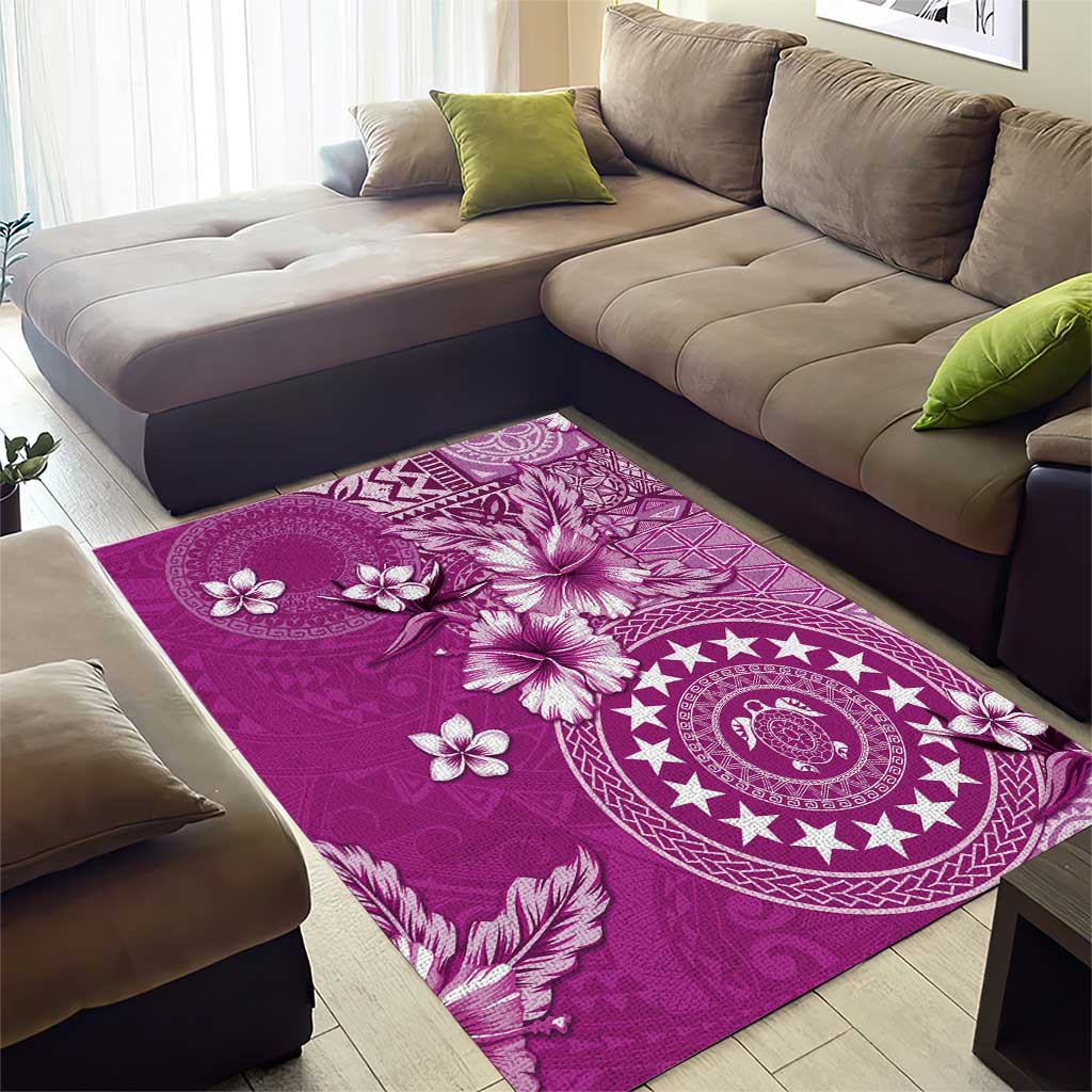 Cook Islands Area Rug Fandango Hibiscus And Stars LT05 - Polynesian Pride