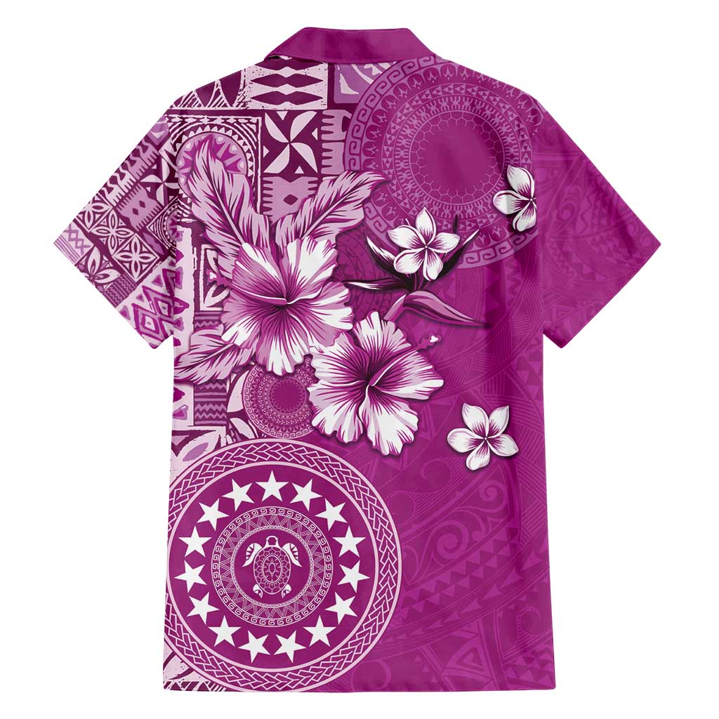 Cook Islands Family Matching Long Sleeve Bodycon Dress and Hawaiian Shirt Fandango Hibiscus And Stars LT05 - Polynesian Pride