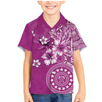 Cook Islands Family Matching Mermaid Dress and Hawaiian Shirt Fandango Hibiscus And Stars LT05 Son's Shirt Fandango - Polynesian Pride