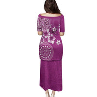 Cook Islands Family Matching Puletasi and Hawaiian Shirt Fandango Hibiscus And Stars LT05 - Polynesian Pride