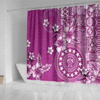 Cook Islands Shower Curtain Fandango Hibiscus And Stars LT05 - Polynesian Pride