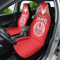 Tahiti Football Car Seat Cover Coat Of Arms Polynesian Tribal Pattern LT05 - Polynesian Pride