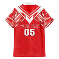 Custom Tahiti Football Family Matching Off Shoulder Maxi Dress and Hawaiian Shirt Coat Of Arms Polynesian Tribal Pattern LT05 - Polynesian Pride