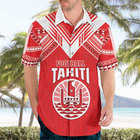 Custom Tahiti Football Hawaiian Shirt Coat Of Arms Polynesian Tribal Pattern LT05 - Polynesian Pride