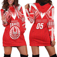 Custom Tahiti Football Hoodie Dress Coat Of Arms Polynesian Tribal Pattern LT05 - Polynesian Pride