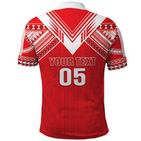 Custom Tahiti Football Polo Shirt Coat Of Arms Polynesian Tribal Pattern LT05 - Polynesian Pride