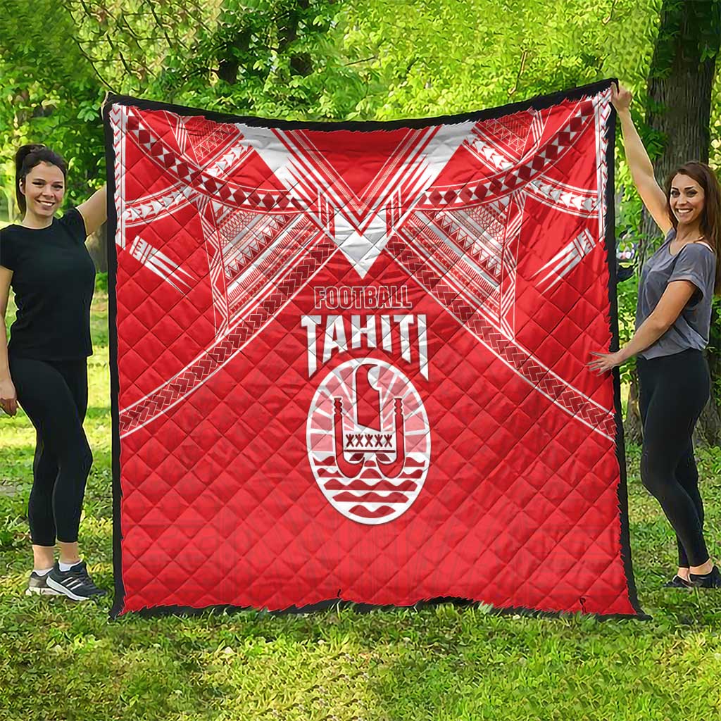 Tahiti Football Quilt Coat Of Arms Polynesian Tribal Pattern LT05 - Polynesian Pride
