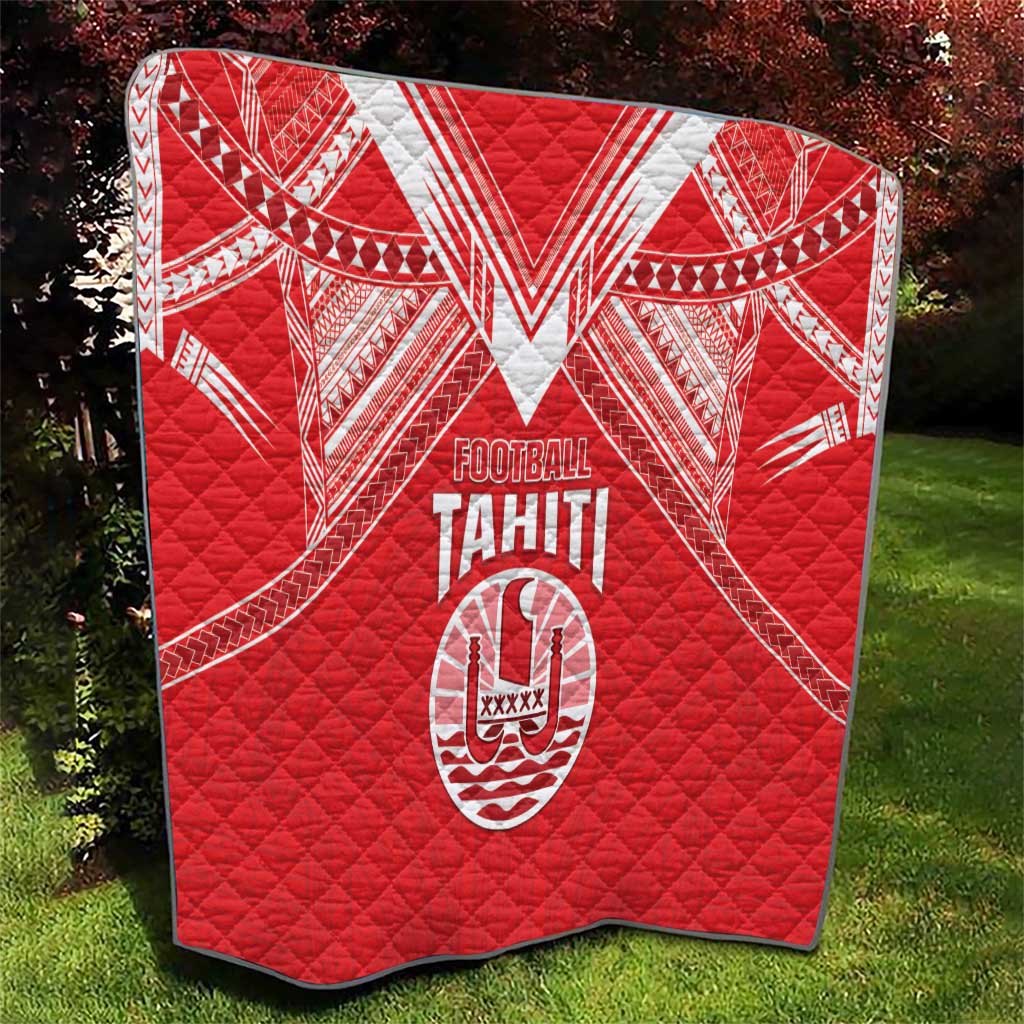 Tahiti Football Quilt Coat Of Arms Polynesian Tribal Pattern LT05 - Polynesian Pride