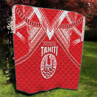 Tahiti Football Quilt Coat Of Arms Polynesian Tribal Pattern LT05 - Polynesian Pride