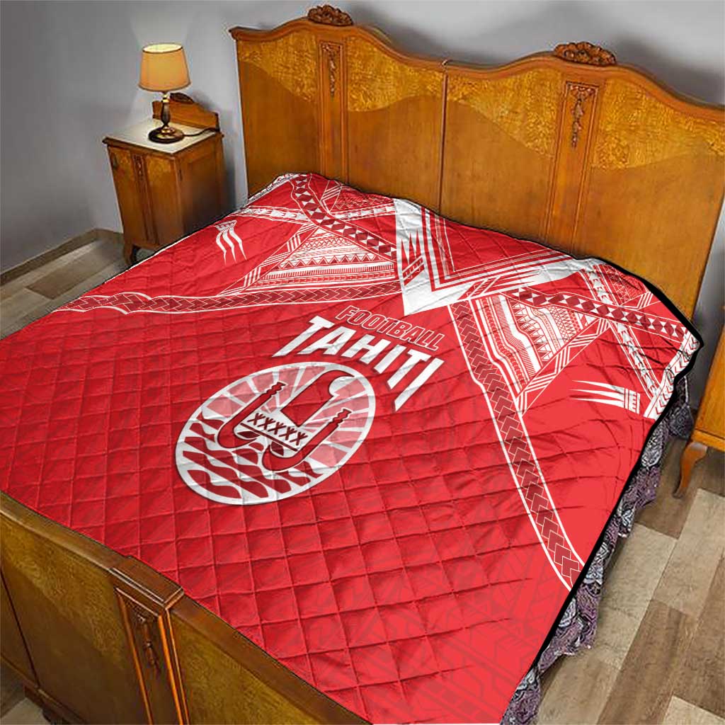 Tahiti Football Quilt Coat Of Arms Polynesian Tribal Pattern LT05 - Polynesian Pride