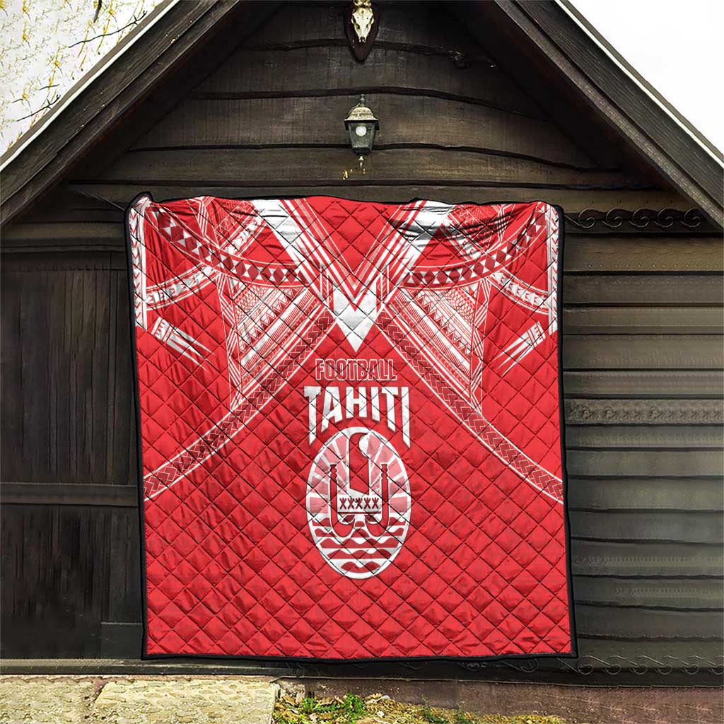 Tahiti Football Quilt Coat Of Arms Polynesian Tribal Pattern LT05 - Polynesian Pride