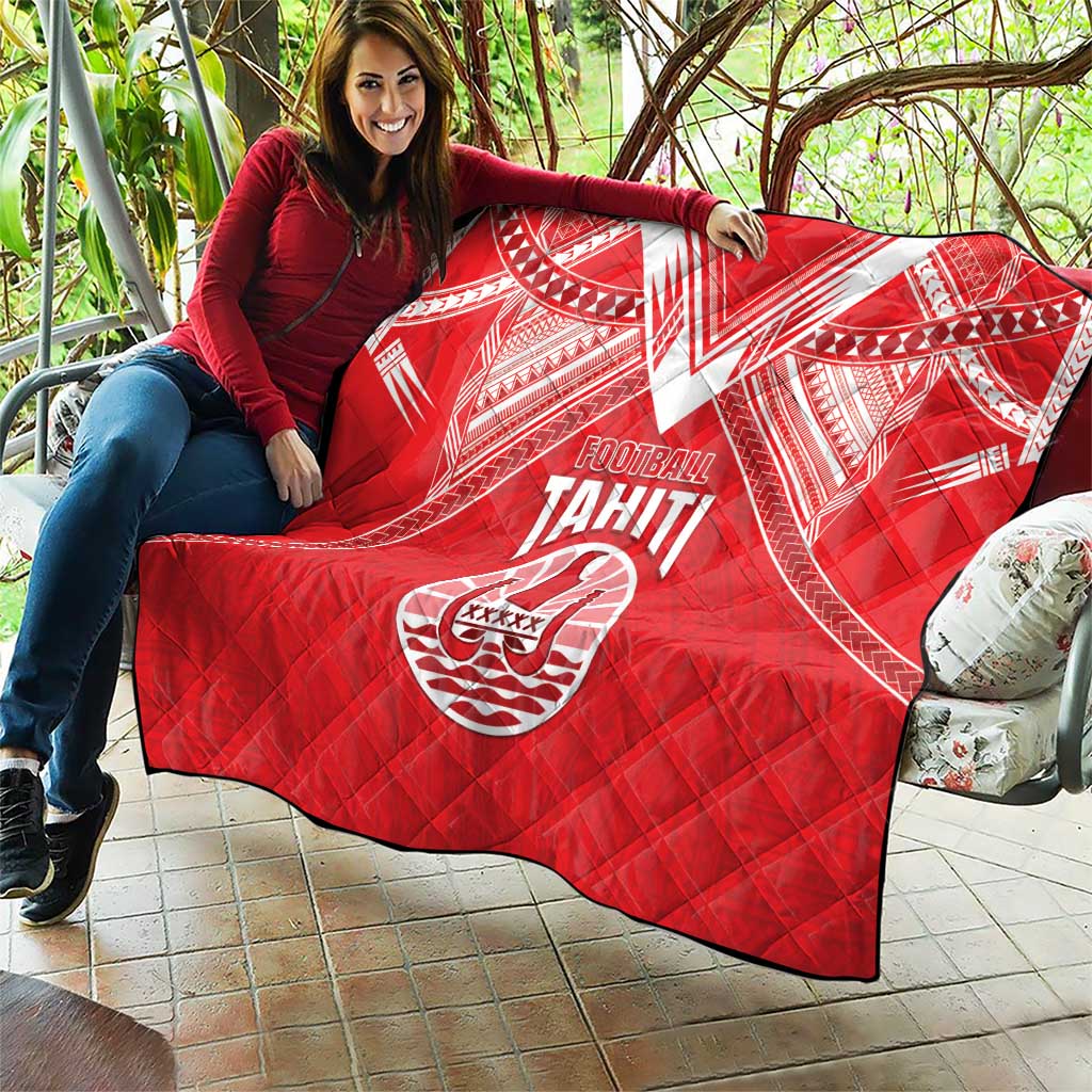 Tahiti Football Quilt Coat Of Arms Polynesian Tribal Pattern LT05 - Polynesian Pride