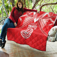 Tahiti Football Quilt Coat Of Arms Polynesian Tribal Pattern LT05 - Polynesian Pride