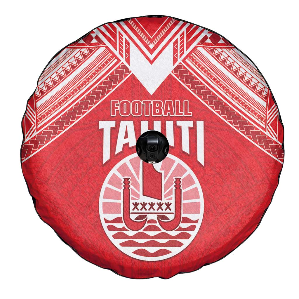 Tahiti Football Spare Tire Cover Coat Of Arms Polynesian Tribal Pattern LT05 - Polynesian Pride