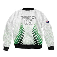Custom New Zealand Fern Football Bomber Jacket Simple Style