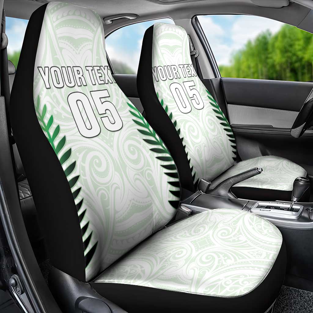 Custom New Zealand Fern Football Car Seat Cover Simple Style LT05 - Polynesian Pride