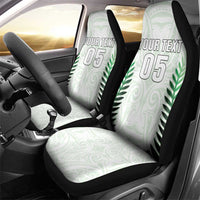 Custom New Zealand Fern Football Car Seat Cover Simple Style LT05 - Polynesian Pride