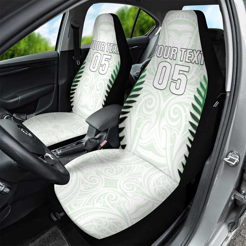 Custom New Zealand Fern Football Car Seat Cover Simple Style LT05 - Polynesian Pride