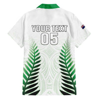 Custom New Zealand Fern Football Family Matching Off Shoulder Maxi Dress and Hawaiian Shirt Simple Style LT05 - Polynesian Pride