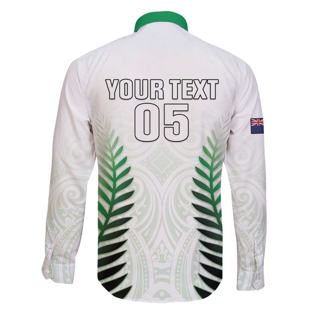 Custom New Zealand Fern Football Family Matching Off Shoulder Maxi Dress and Hawaiian Shirt Simple Style LT05 - Polynesian Pride