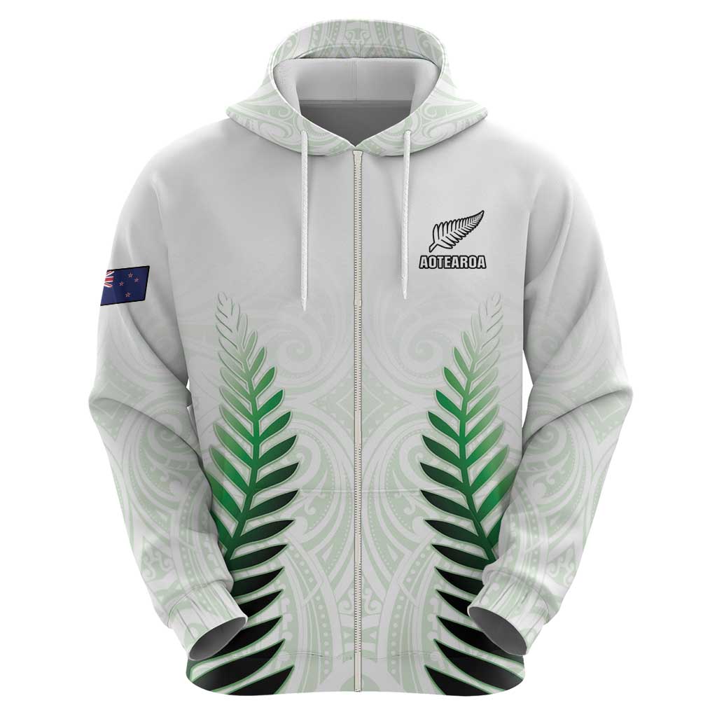 Custom New Zealand Fern Football Hoodie Simple Style LT05 - Polynesian Pride