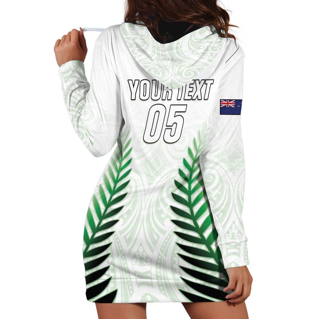 Custom New Zealand Fern Football Hoodie Dress Simple Style LT05 - Polynesian Pride