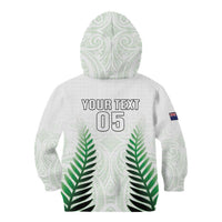 Custom New Zealand Fern Football Kid Hoodie Simple Style LT05 - Polynesian Pride